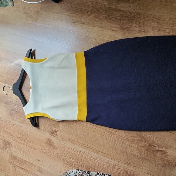 Boden Celia Ottoman sheath colorblock dress size 4P - Picture 5 of 13